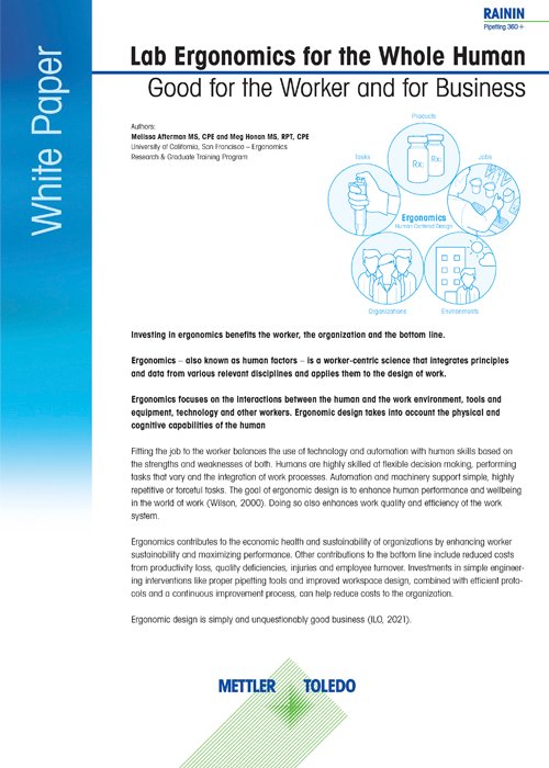 Lab ergonomics for the whole human