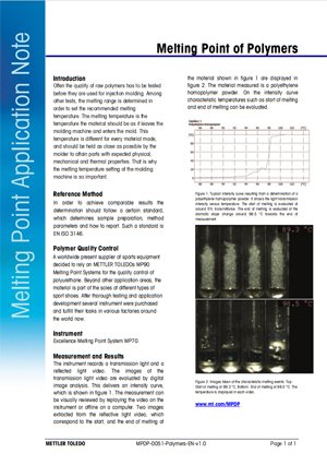 polymer melting point