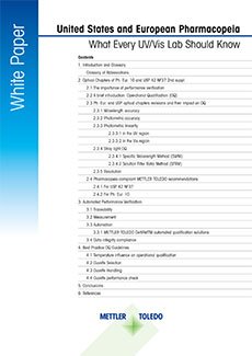 spectrophotometer calibration