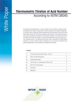 Thermometric Titration of Acid Number