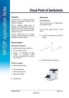 cloud point surfactant