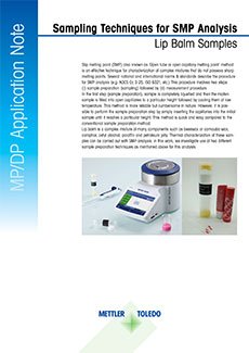 Slip Melting Point Sampling Techniques for Lip Balm