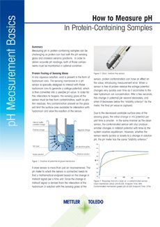 How to Measure pH in Protein-Containing Samples