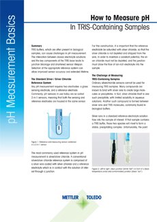 How to Measure pH in TRIS-Containing Samples