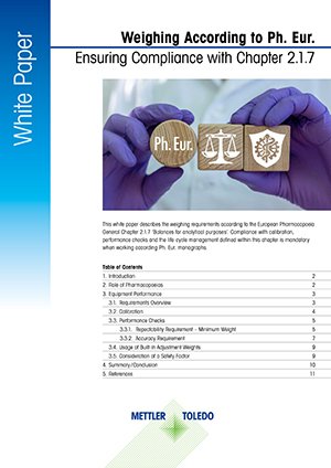 Chapter 2.1.7 European Pharmacopoeia