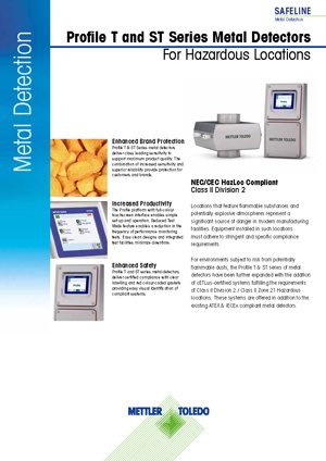 HazLoc Throat Metal Detection System | Datasheet