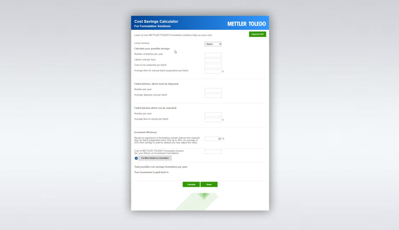 SQC Cost Savings Calculator