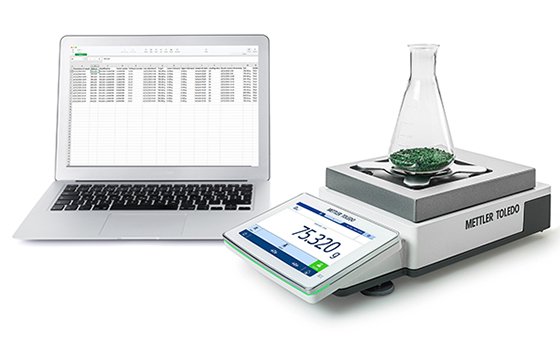 How can I transfer my precision weighing results to a PC or other computer?