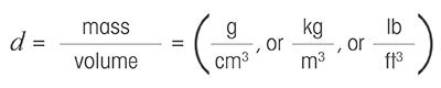 Density formula