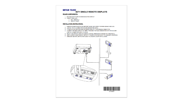 BC Scales Single Display Installation