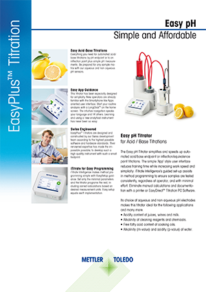 Datasheet: Easy pH Titrator