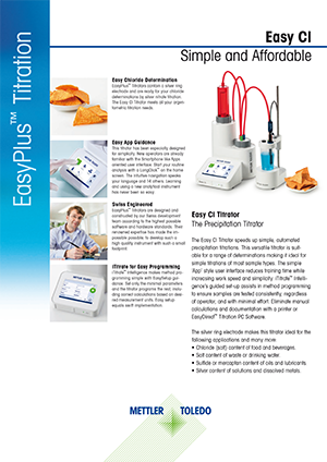 Datasheet: Easy Cl Titrator