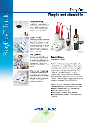 Datasheet: Easy Ox Titrator