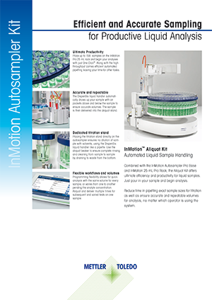 Datasheet: InMotion Aliquot Kit