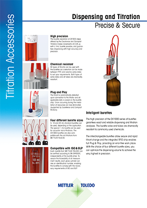 Datasheet: Interchangeable Burettes