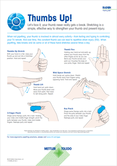 thumb exercises to use when pipetting