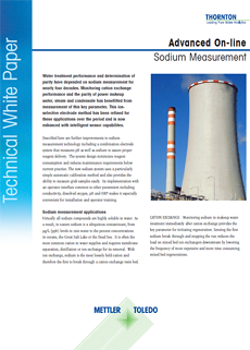 Advanced On-line Sodium Measurement