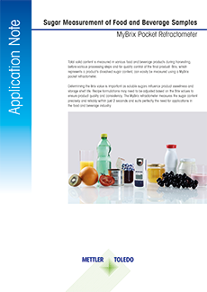 Sugar Determination Using the MyBrix Refractometer