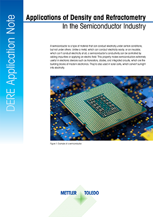 Density and refractometry in semiconductor production