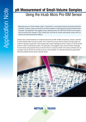 pH Measurement in Small Samples