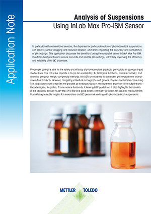 pH of suspensions