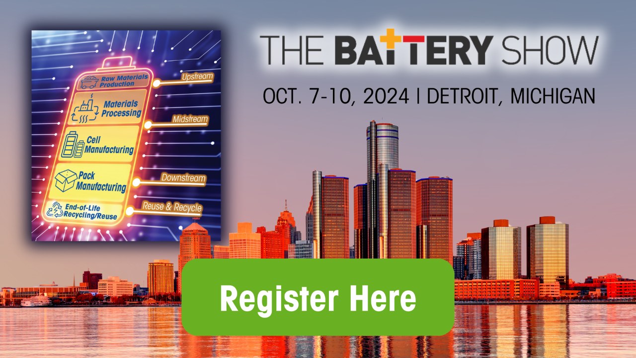 Click Here to Register for The Battery Show 2024!