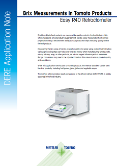 Sugar Content Analysis in Tomato Products with Refractometer